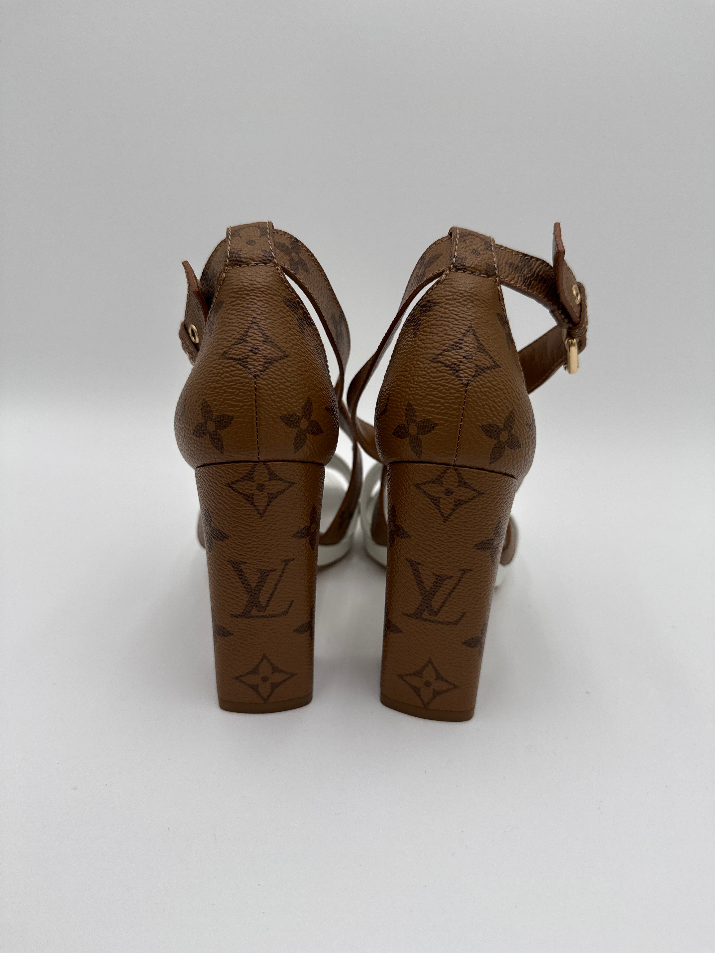 Louis Vuitton Sandali Bicolore Pelle Biana Louis vuitton