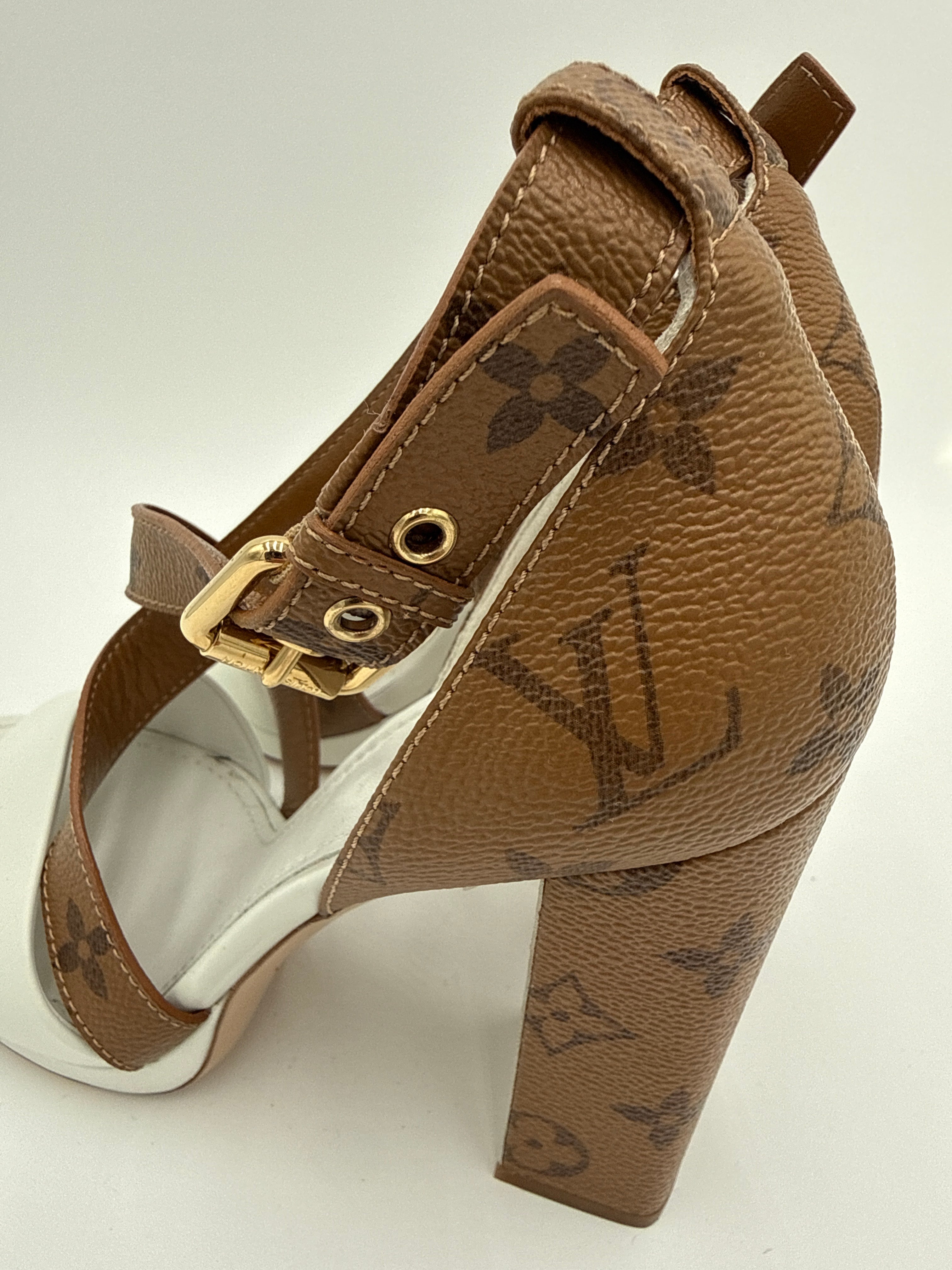 Louis Vuitton Sandali Bicolore Pelle Biana Louis vuitton