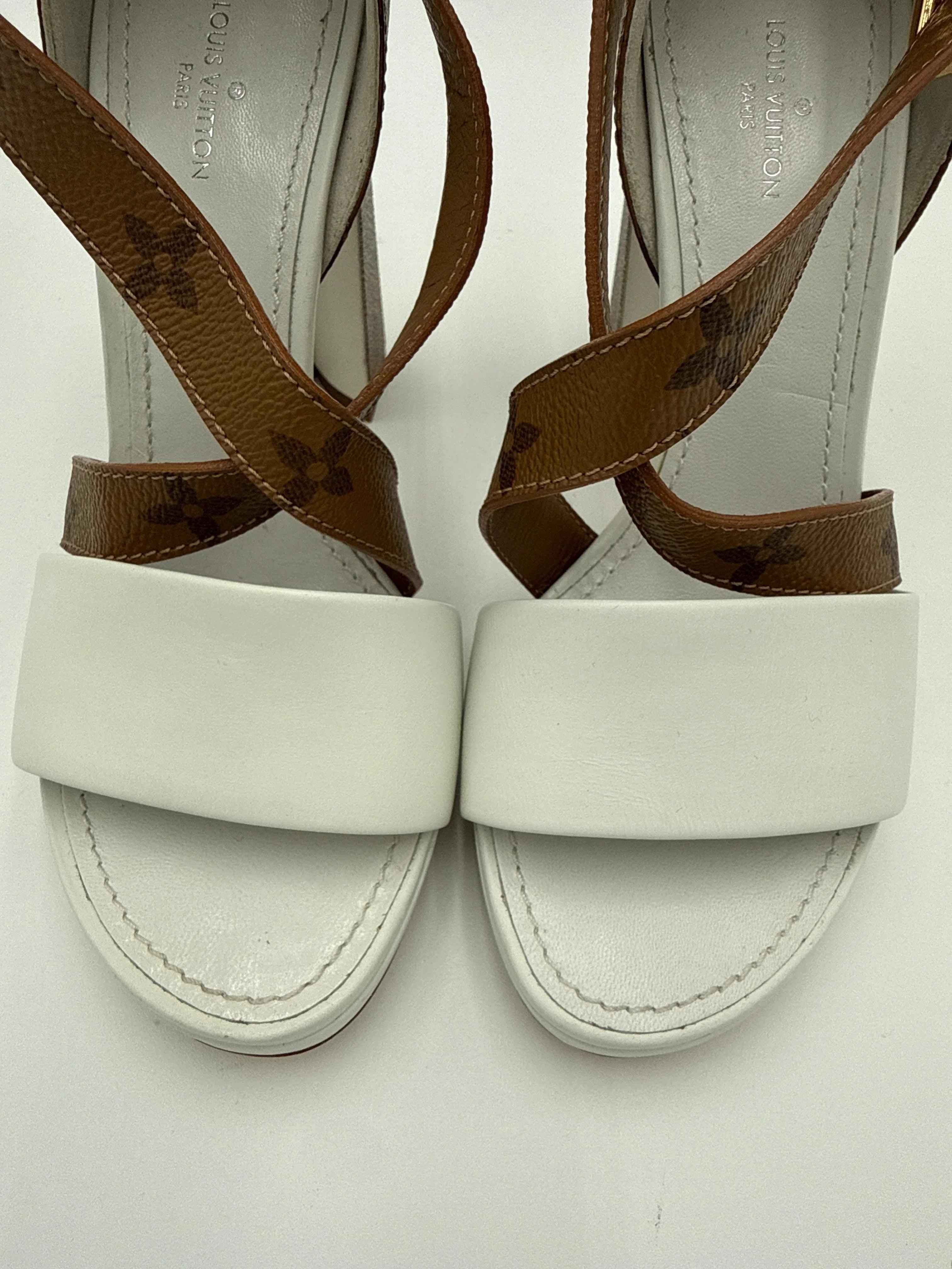 Louis Vuitton Sandali Bicolore Pelle Biana
