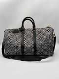 Louis Vuitton dal "1854 "Keepall Bandouliere Jaquard Borsone Viaggio Nero Louis vuitton
