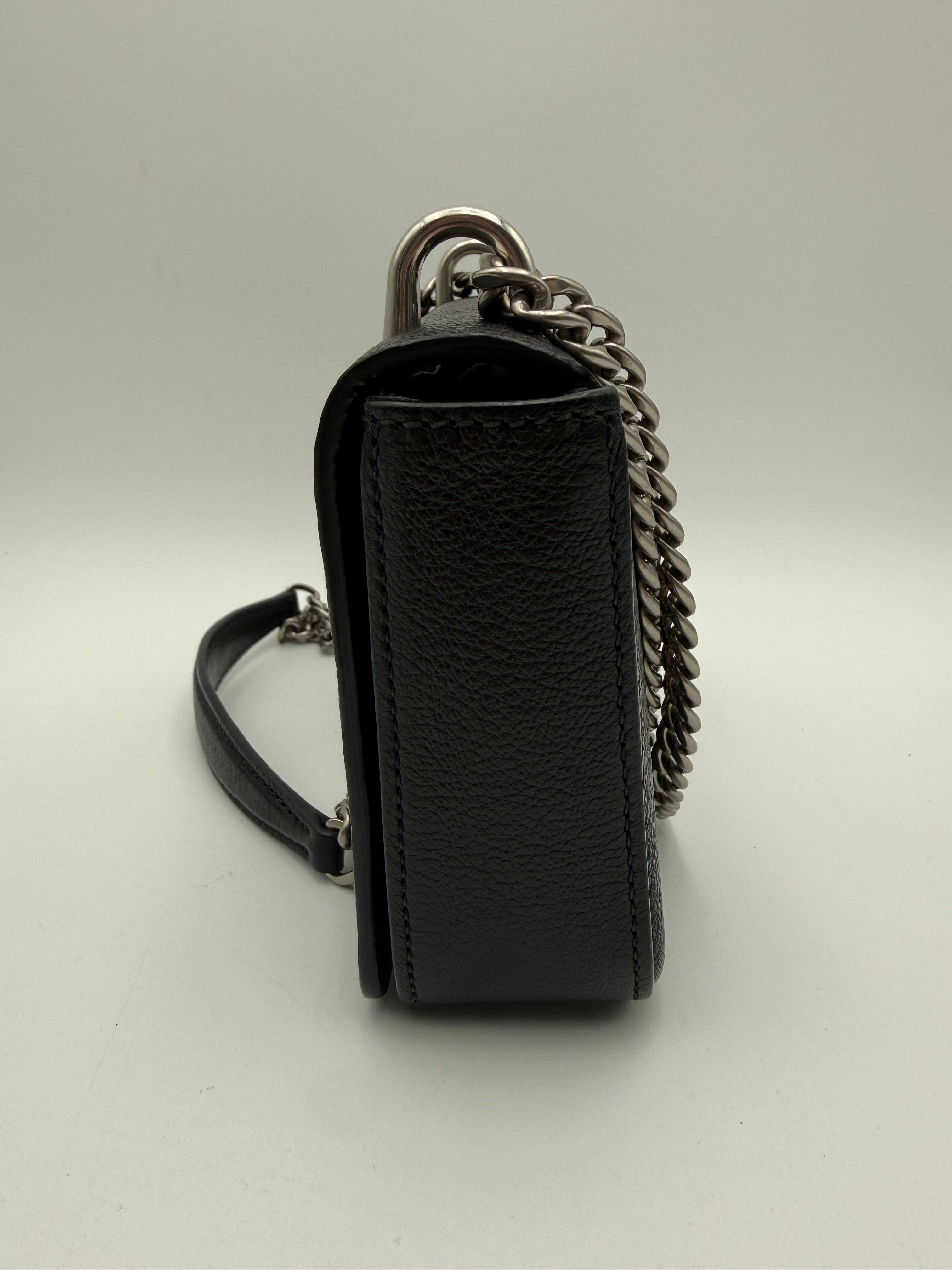 Miu Miu Borsa Pattina a Tracolla in Pelle Madras Nero - Mercatino di Ninni