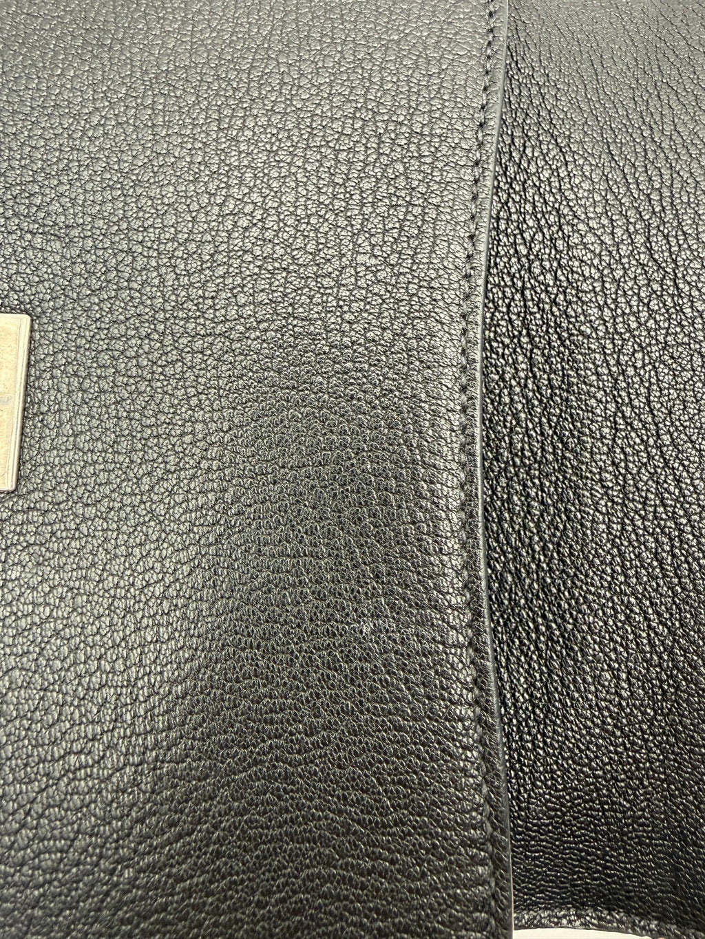 Miu Miu Borsa Pattina a Tracolla in Pelle Madras Nero - Mercatino di Ninni