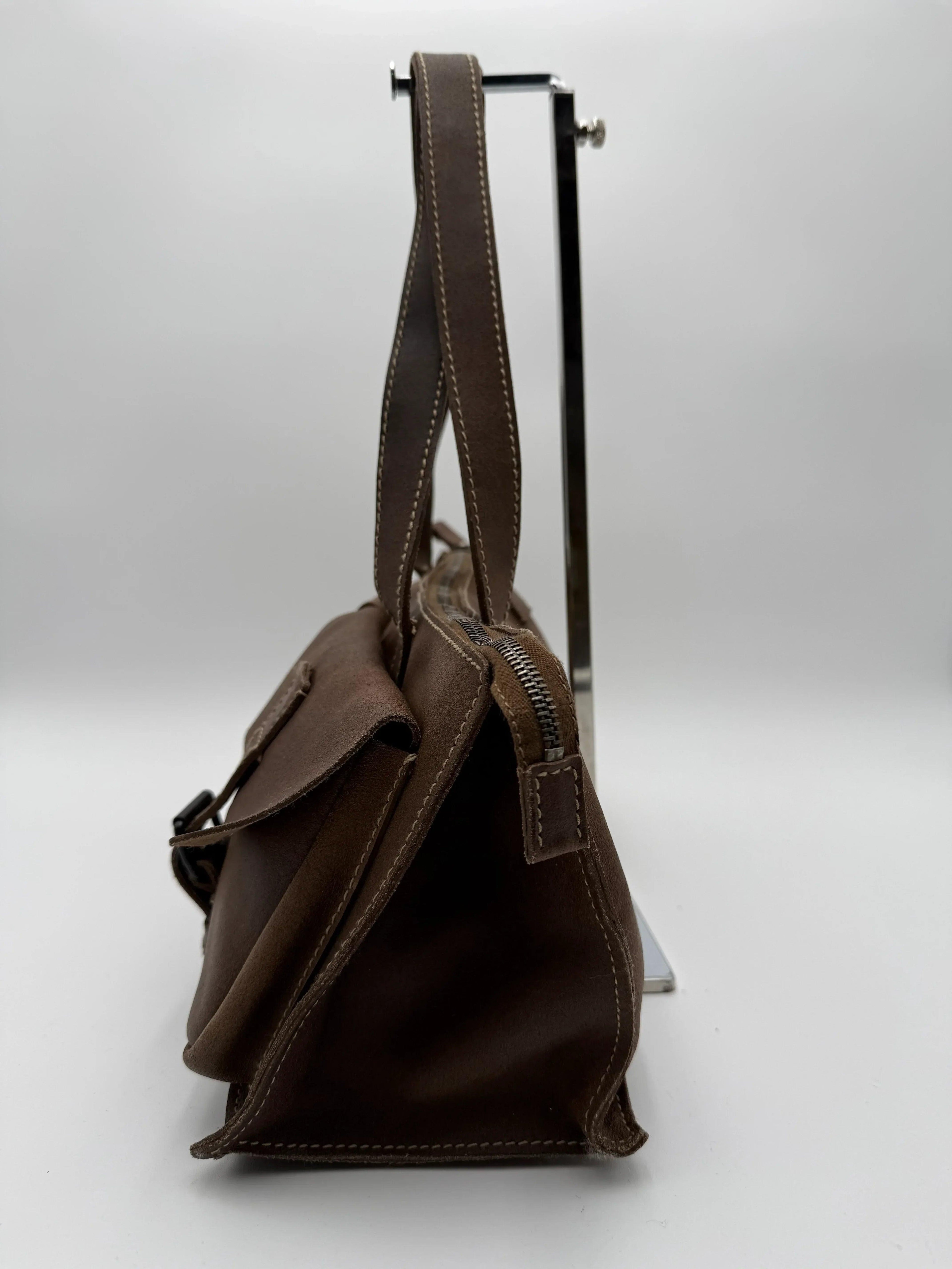 Miu-Miu-Borsa-Tote-Vintage-in-Pelle-Marrone-Mercatino-di-Ninni-71133817930077 - Mercatino di Ninni