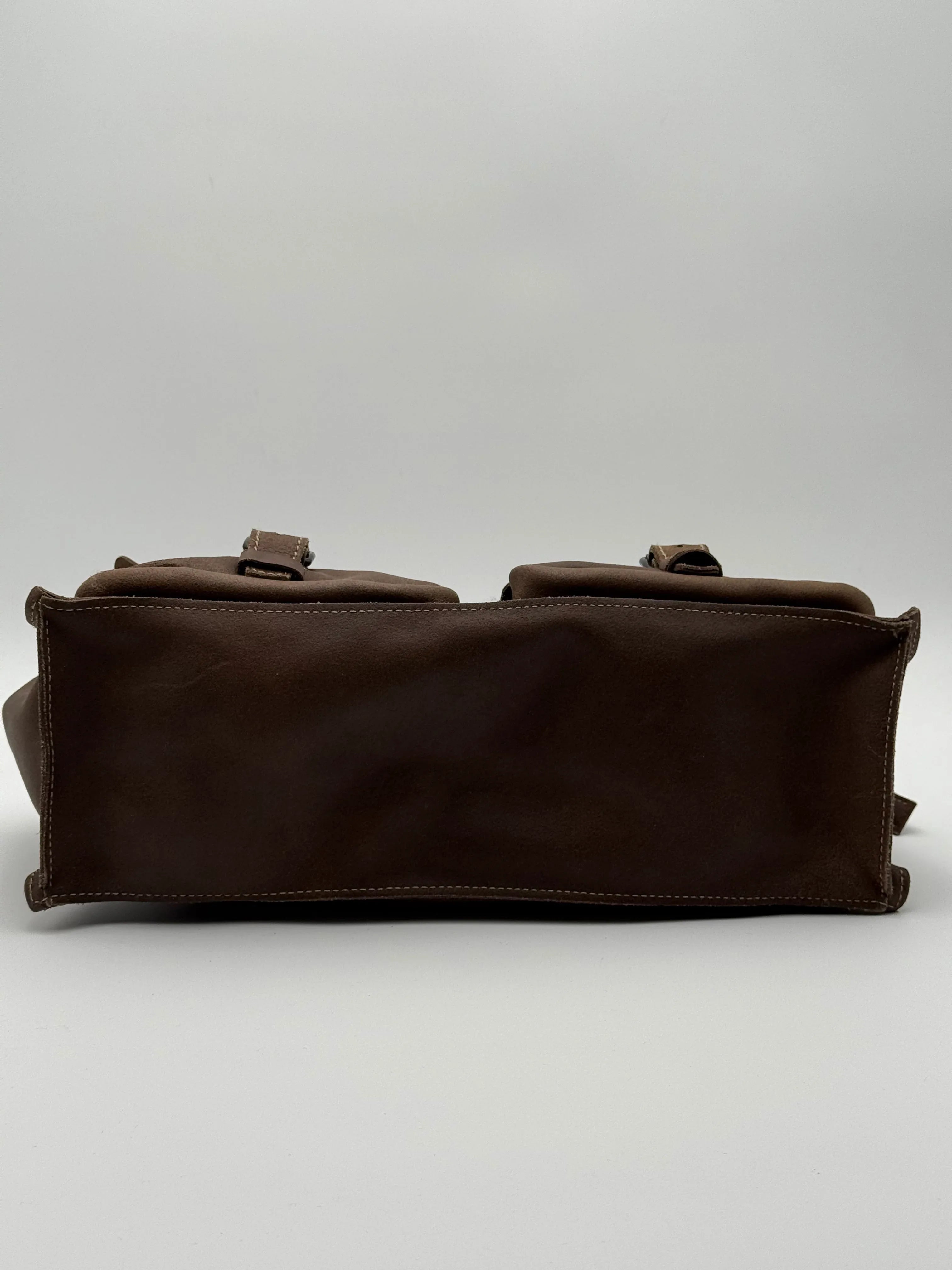 Miu Miu Borsa Tote Vintage in Pelle Marrone - Mercatino di Ninni