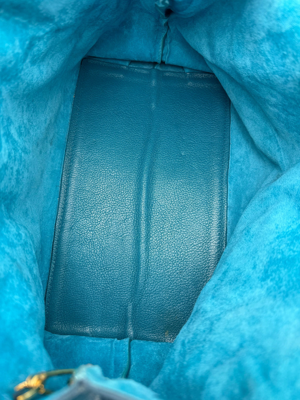 Miu Miu Borsa in Pelle Madras Blu Laguna - Mercatino di Ninni