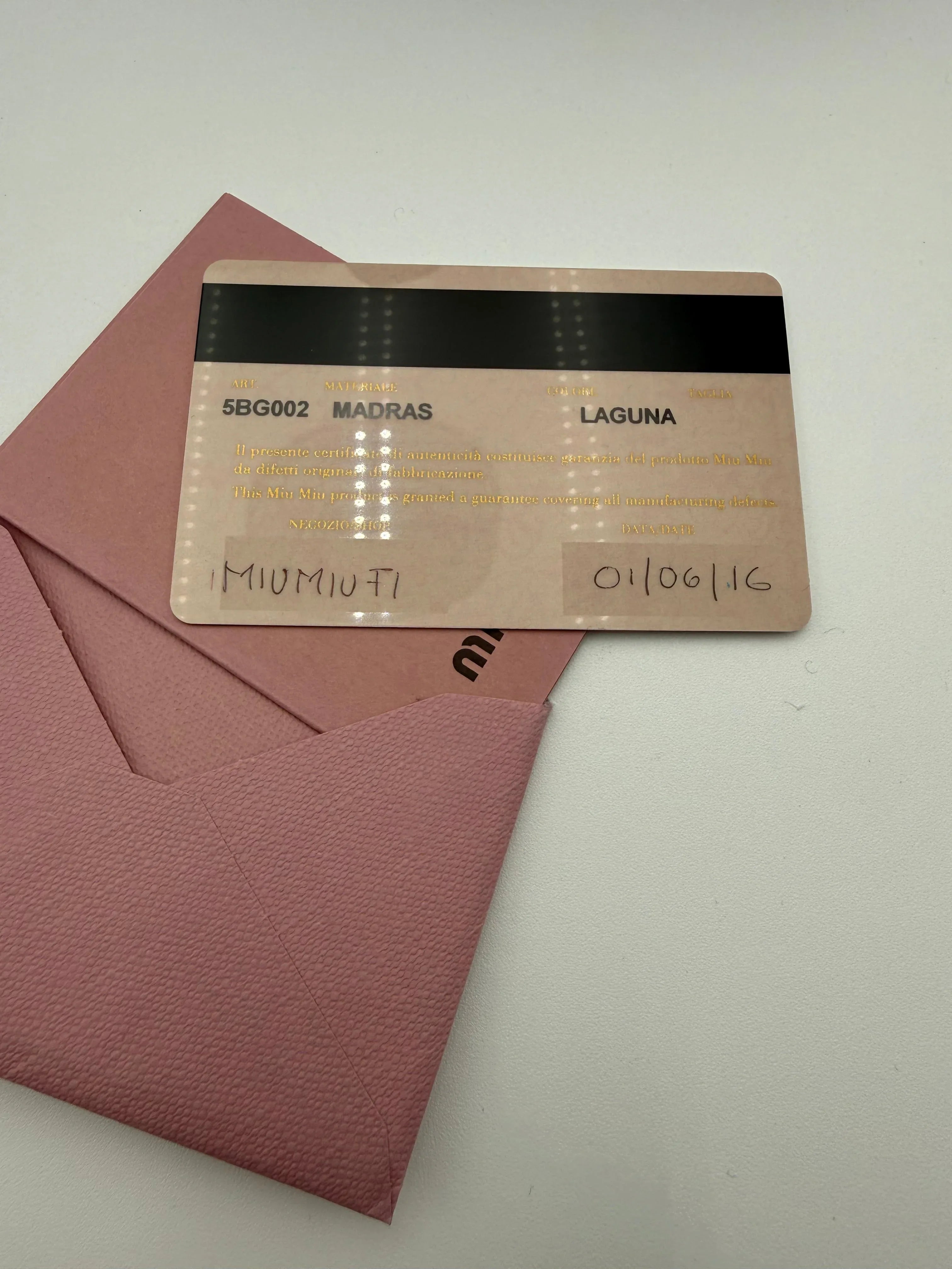 Miu Miu Borsa in Pelle Madras Blu Laguna - Mercatino di Ninni