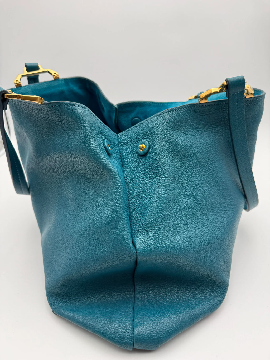 Miu Miu Borsa in Pelle Madras Blu Laguna - Mercatino di Ninni