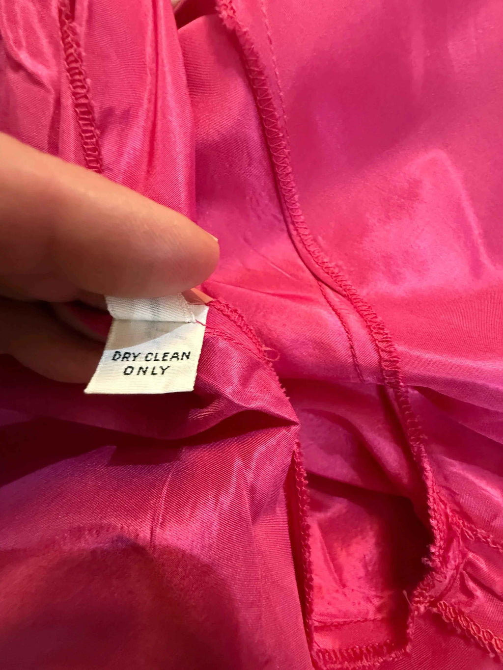 Oscar De La Renta Mantella Vintage in Seta Rosa