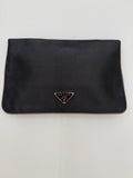 Prada Pochette a Busta Vintage in Raso Grigio Scuro