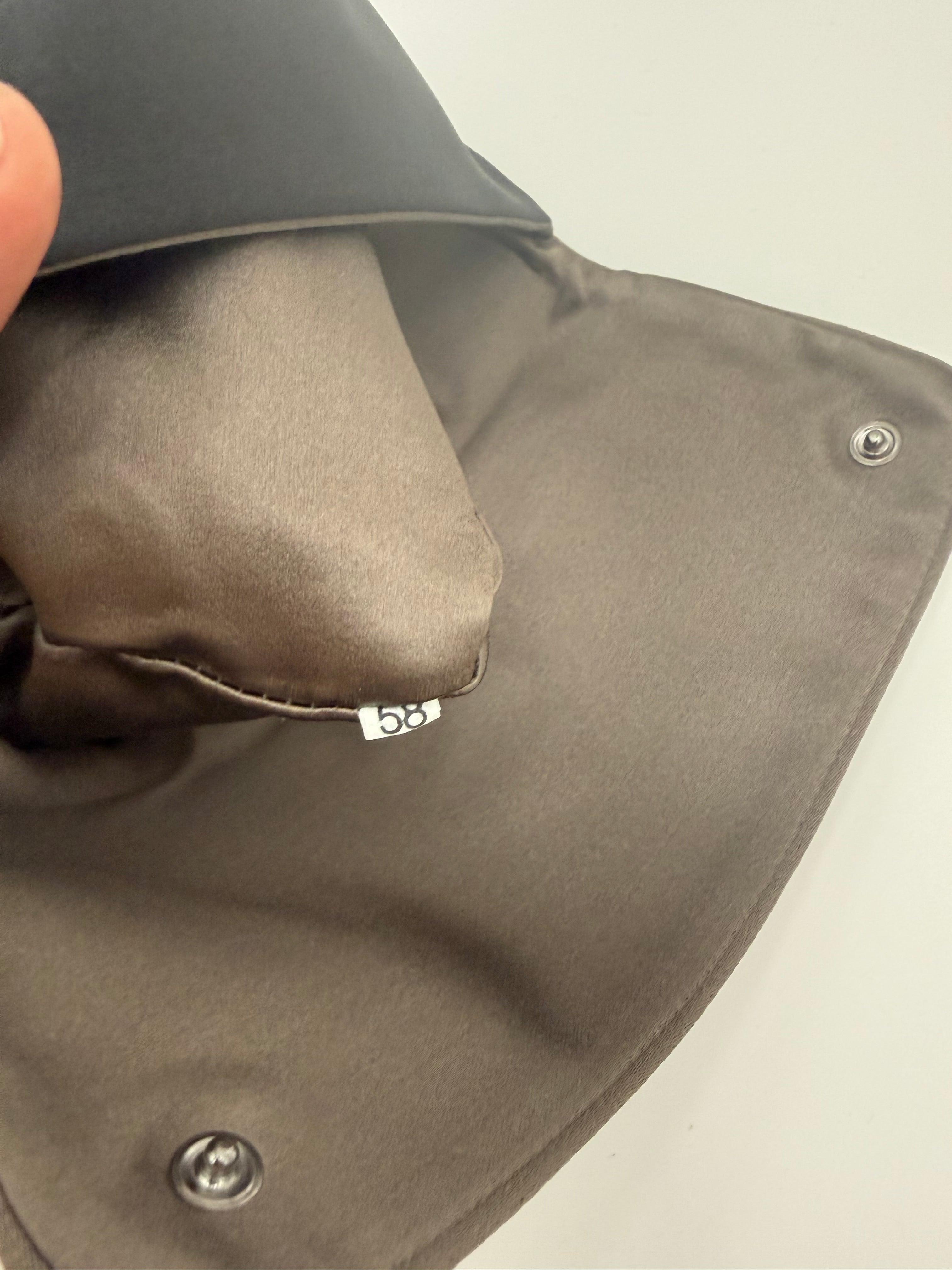 Prada Pochette a Busta Vintage in Raso Grigio Scuro