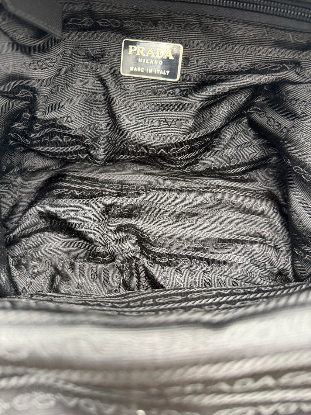 Prada Zaino in Nylon Tela Vela Nero - Mercatino di Ninni