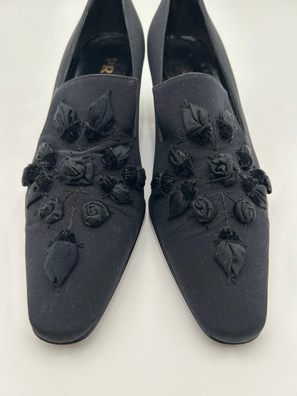 Prada vintage Scarpe in Raso Ricamate Prada