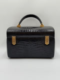 Revlon Beauty Case Vintage in Pelle di Coccodrillo Nero - Mercatino di Ninni