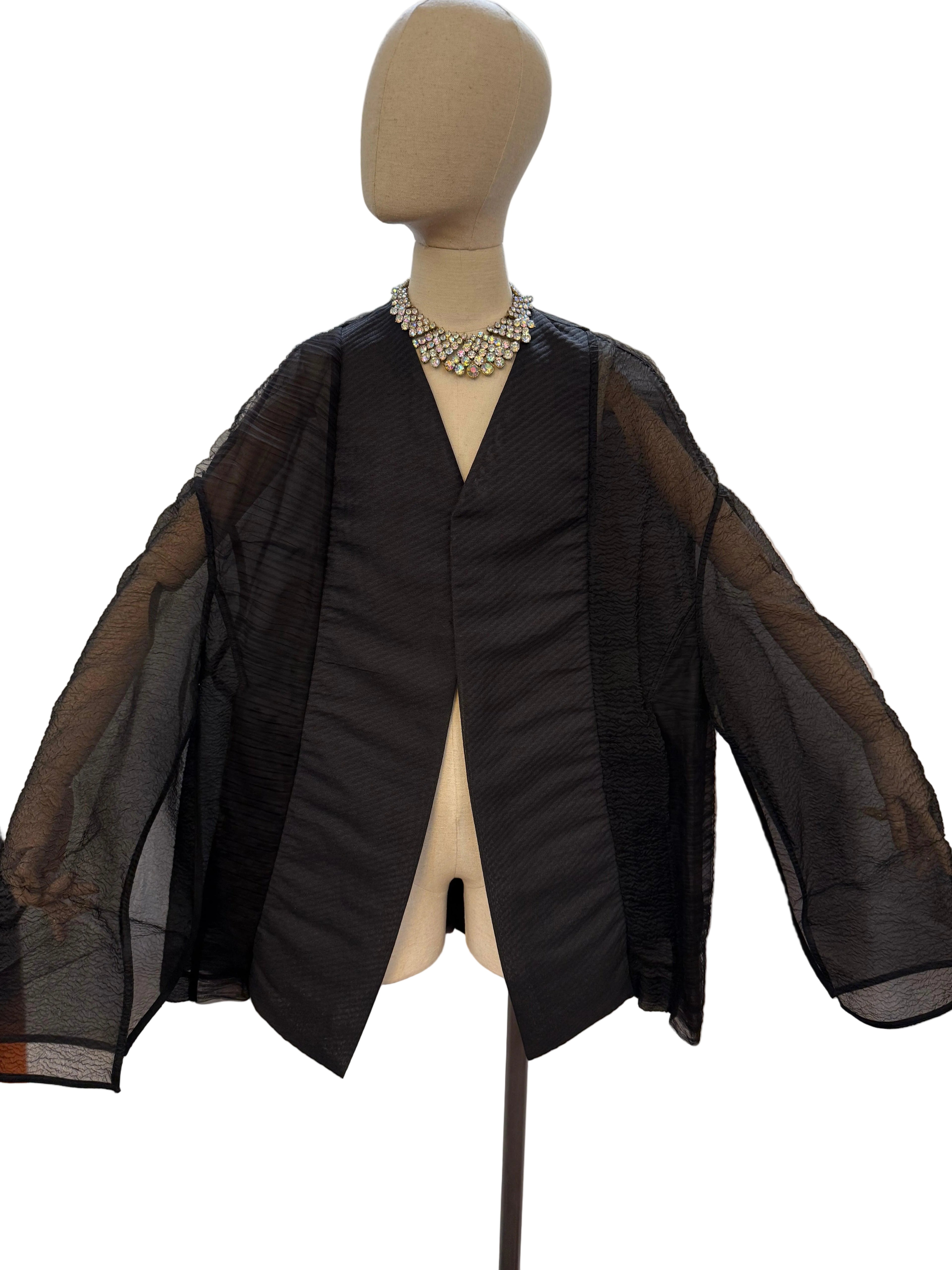 Rick Owens Giacca Vintage Seta Nera - Mercatino di Ninni