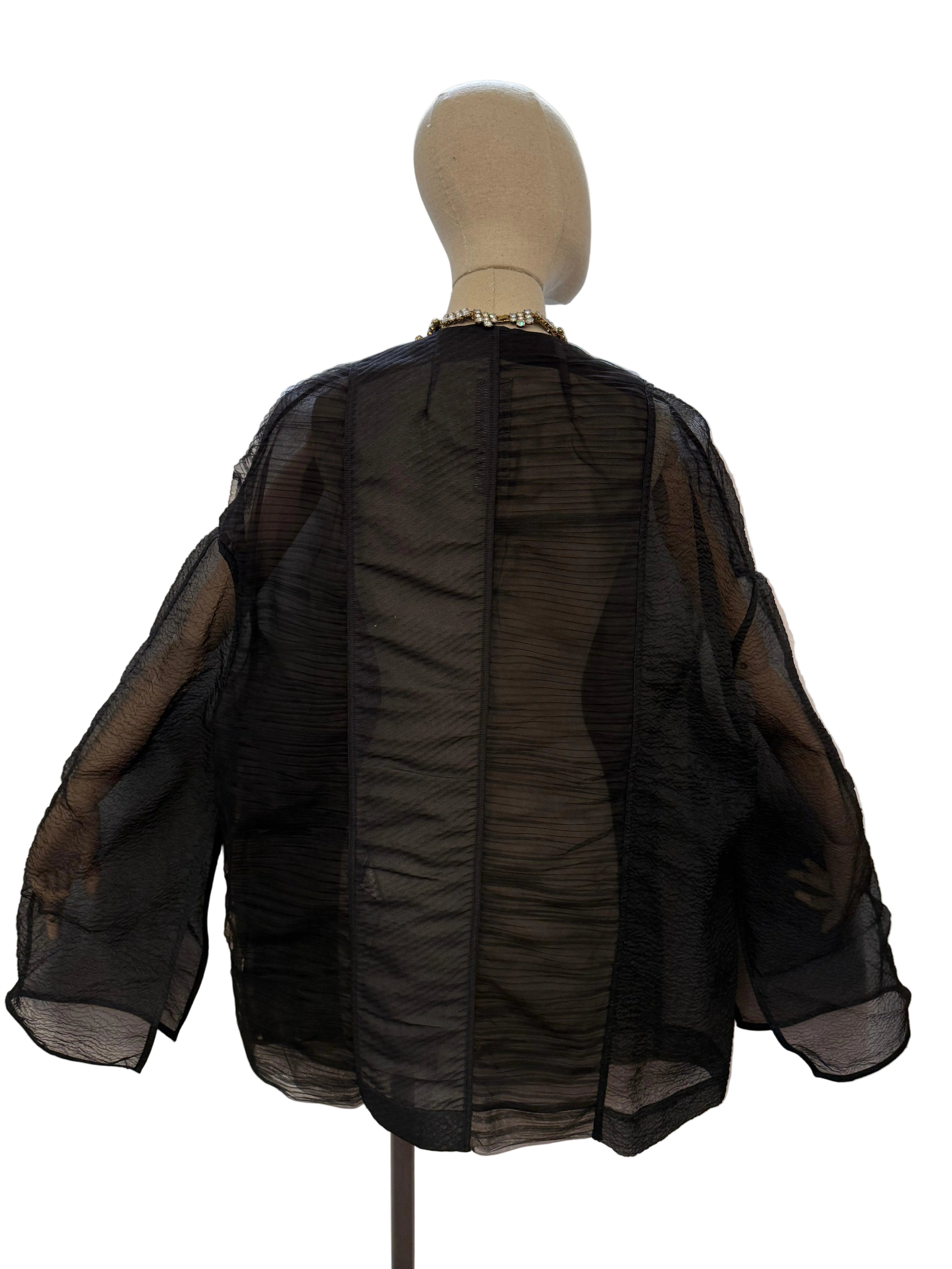 Rick Owens Giacca Vintage Seta Nera - Mercatino di Ninni