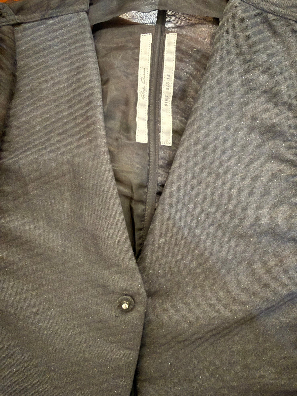 Rick Owens Giacca Vintage Seta Nera - Mercatino di Ninni