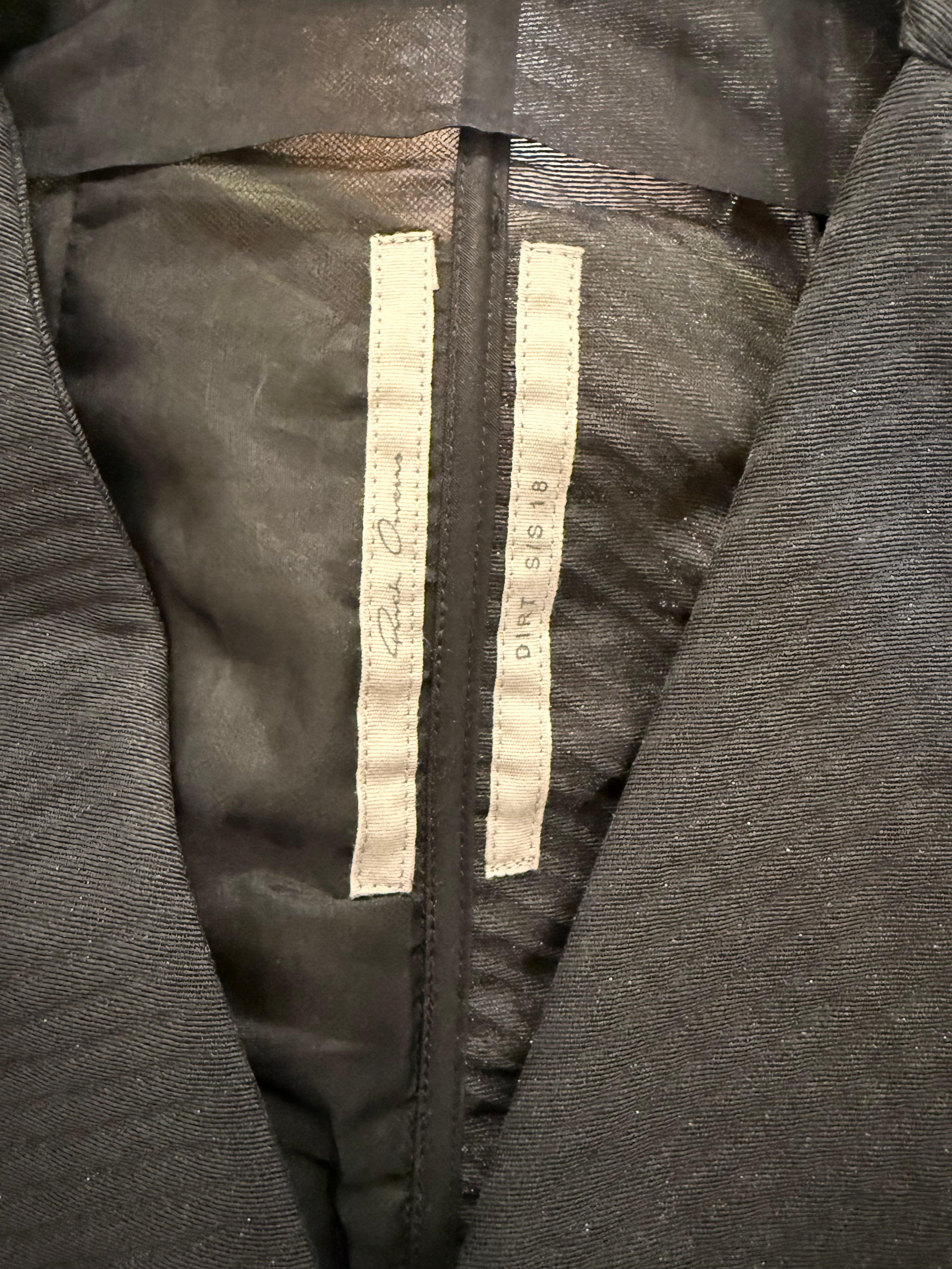Rick Owens Giacca Vintage Seta Nera - Mercatino di Ninni