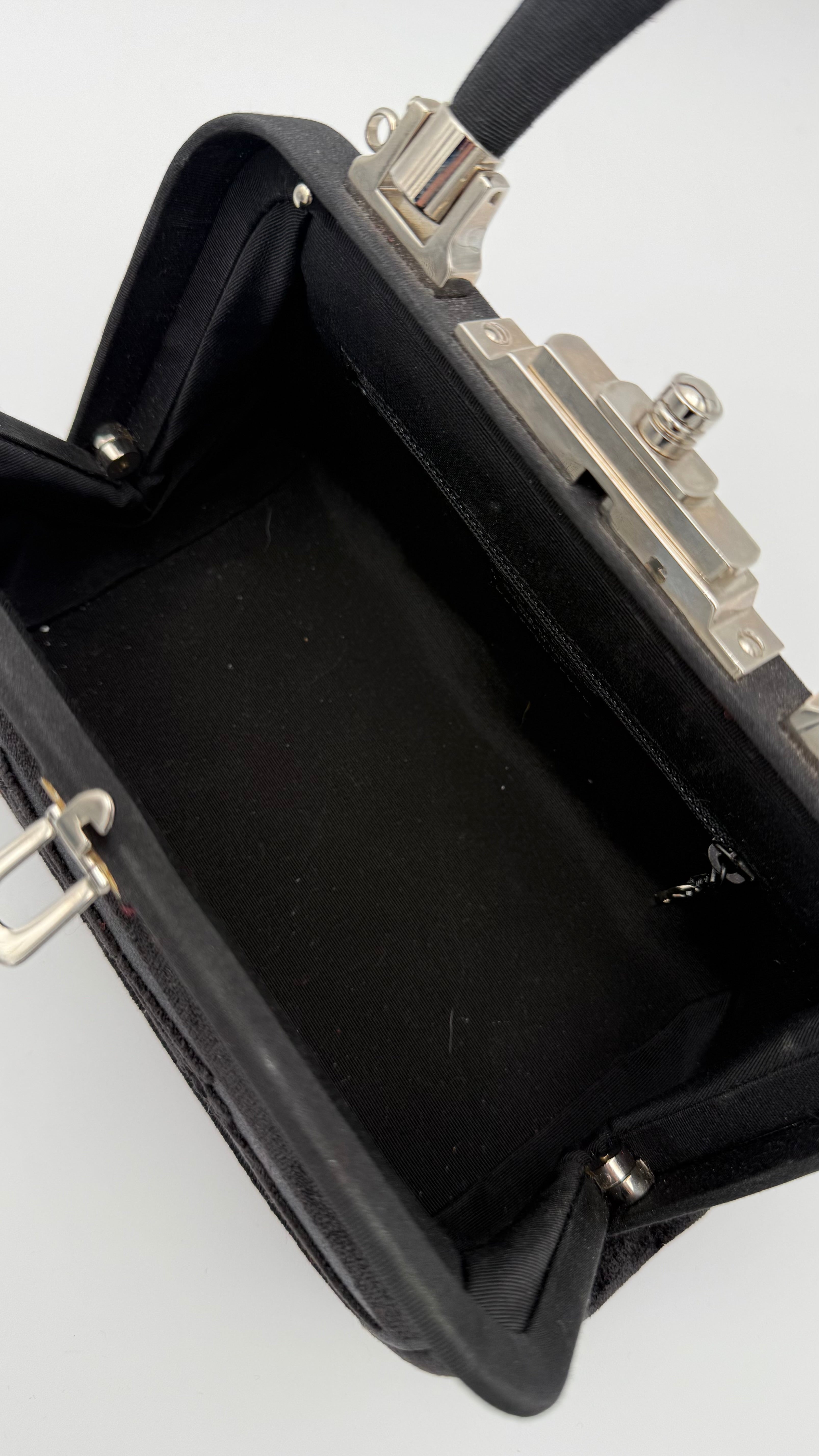 Roberta di Camerino Borsa Baghonghi in Velluto Nera - Mercatino di Ninni