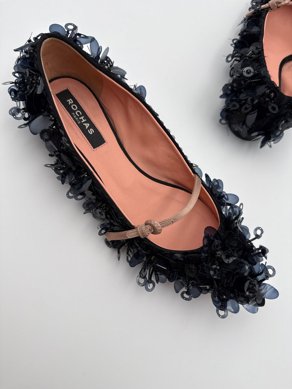 Rochas Paris Ballerine Paillettes Nere ROCHAS PARIS