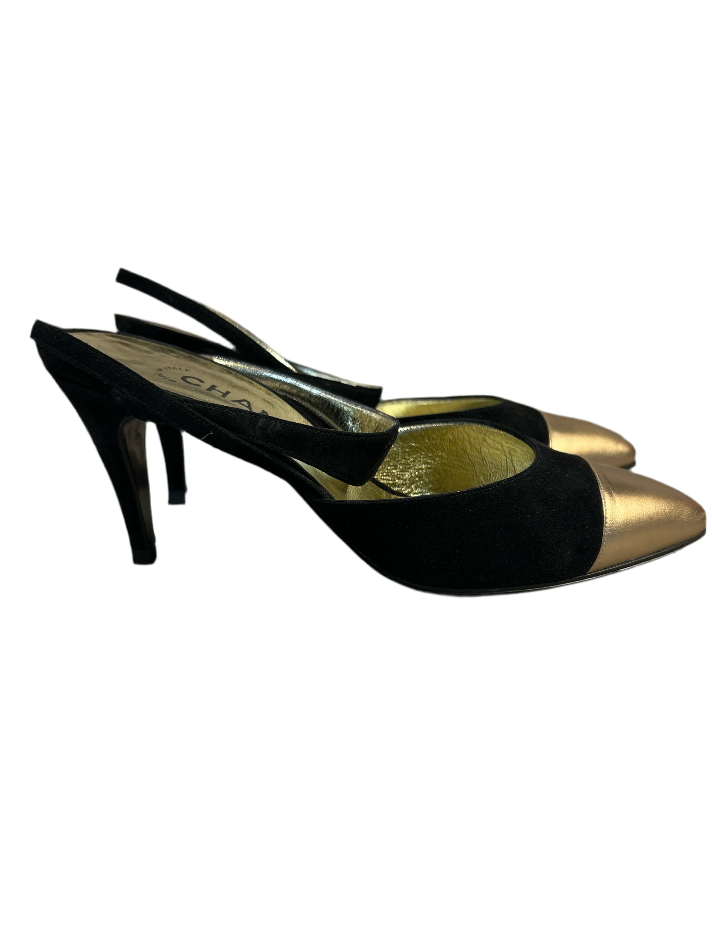 Sandali Chanel Vintage in camoscio Chanel