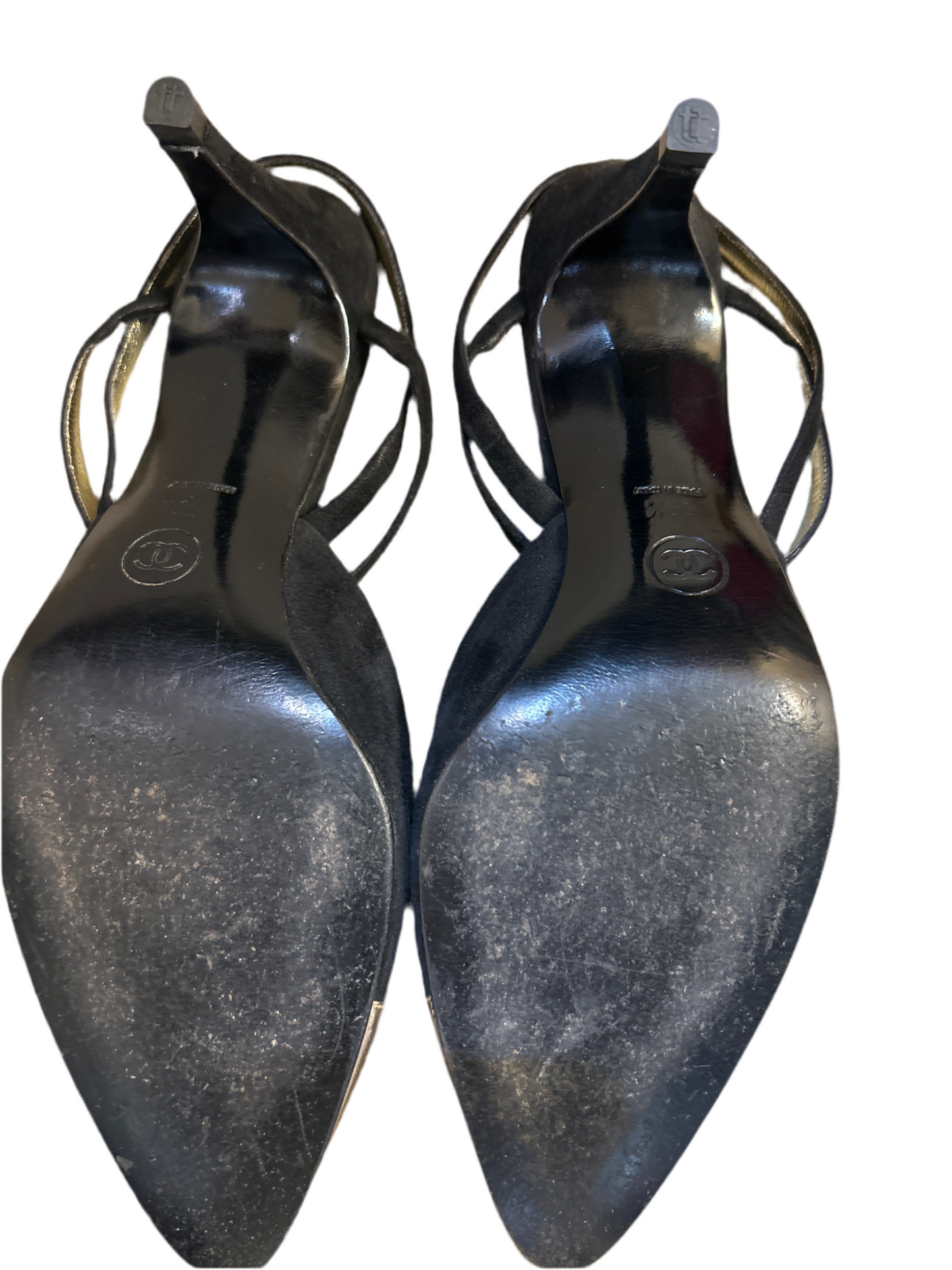 Sandali Chanel Vintage in camoscio Chanel