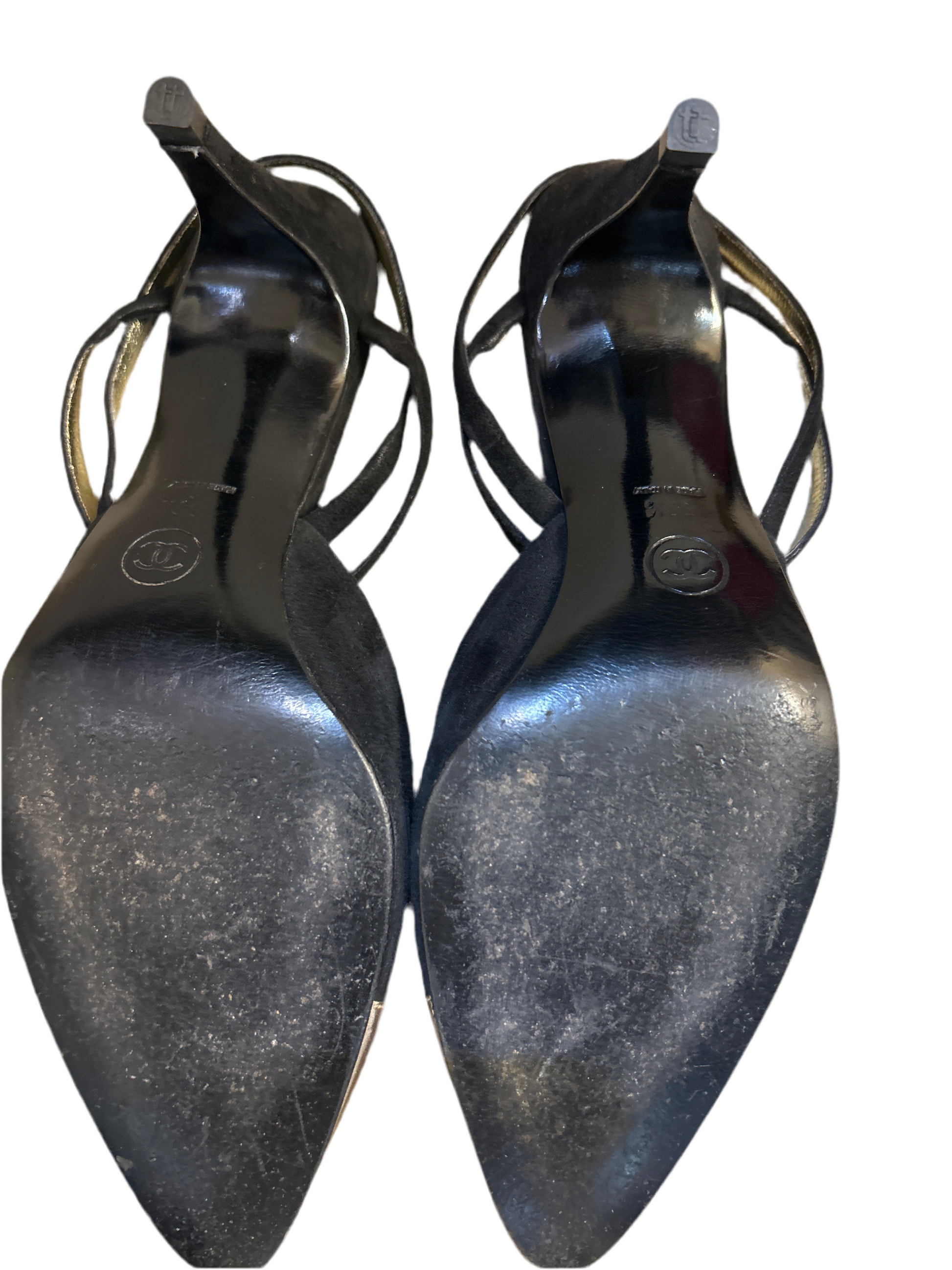 Sandali Chanel Vintage in camoscio Chanel