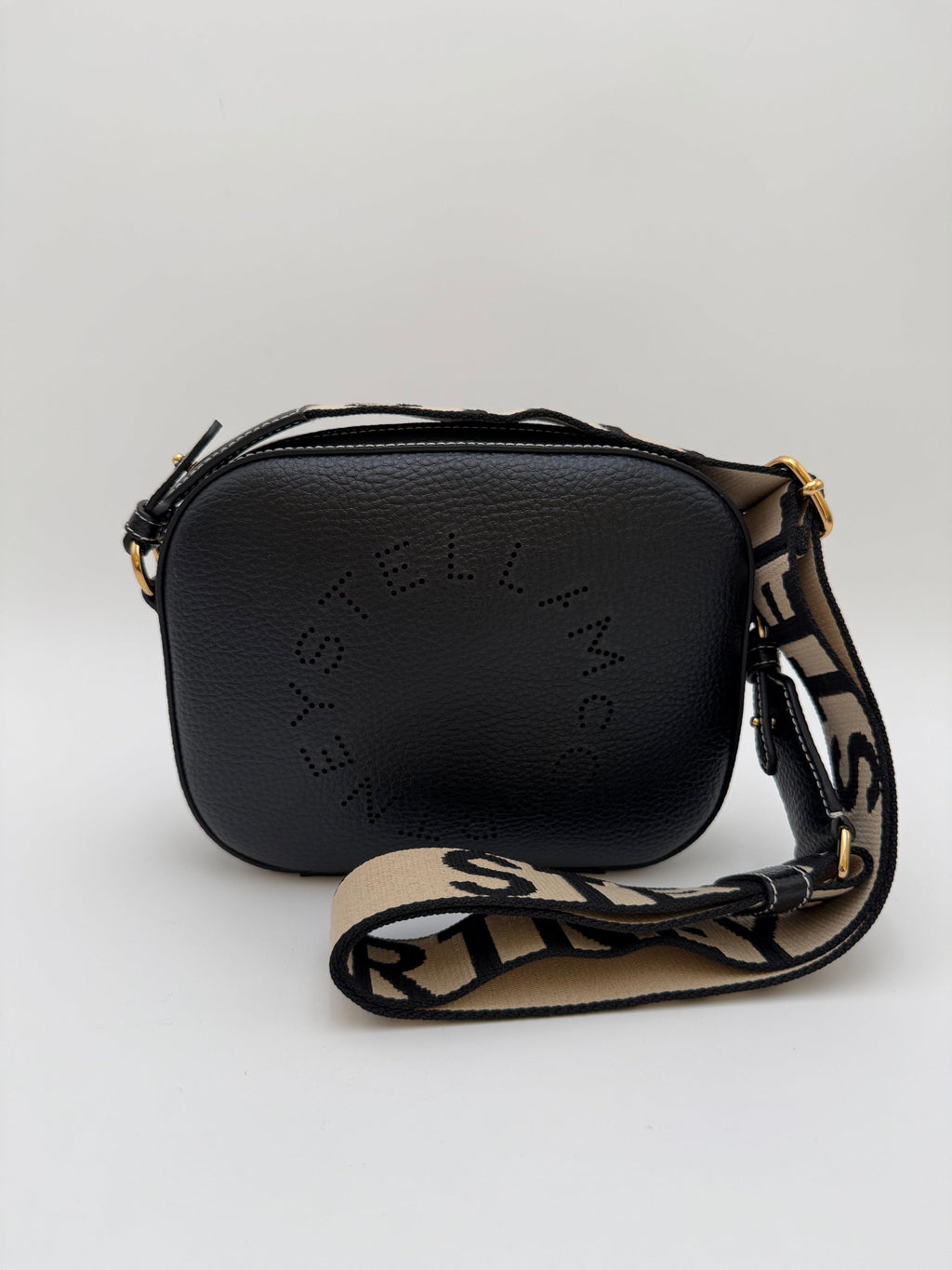 Stella McCartney Borsa Camera Stella Logo Mini Nera - Mercatino di Ninni