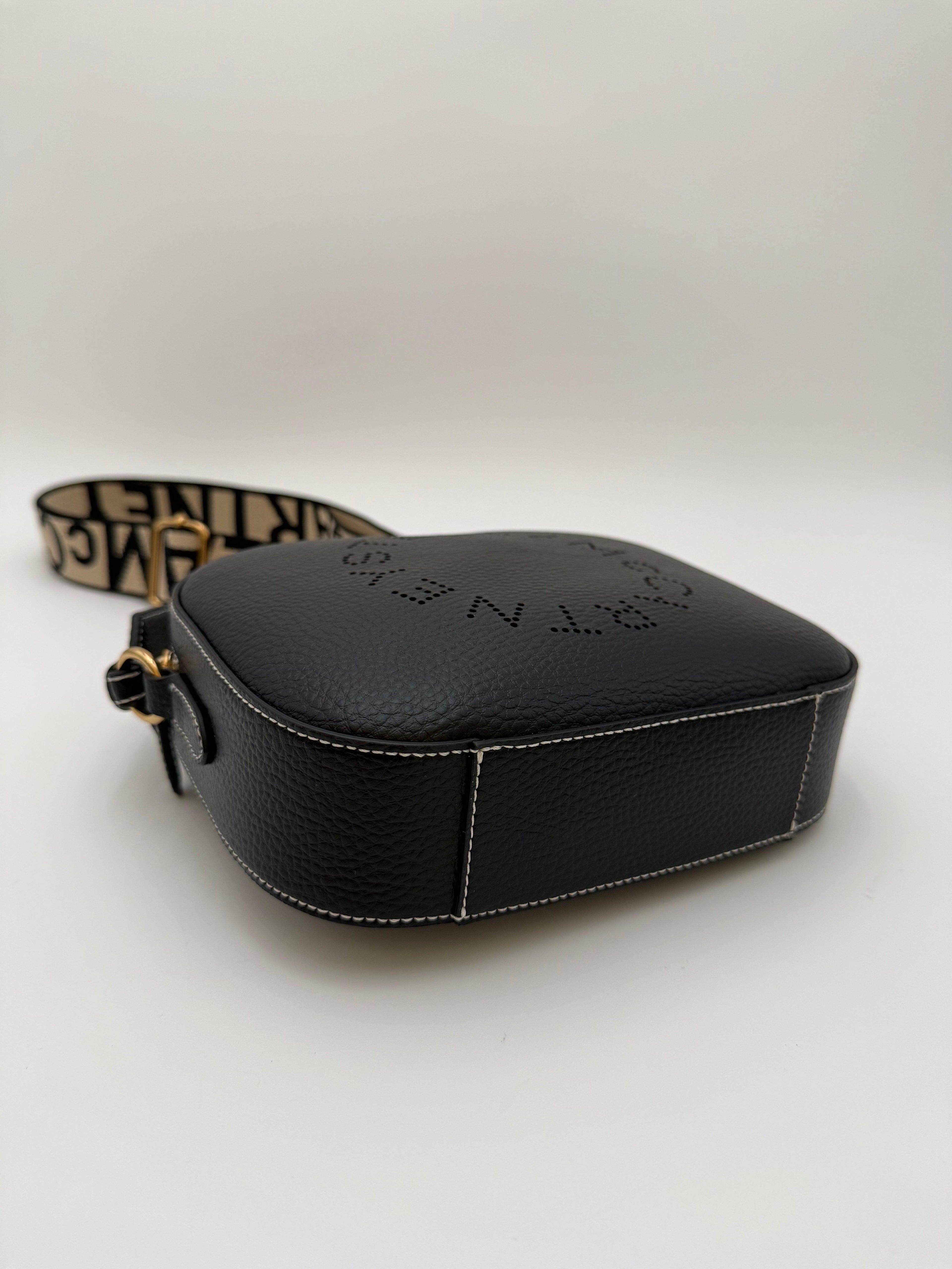 Stella McCartney Borsa Camera Stella Logo Mini Nera - Mercatino di Ninni