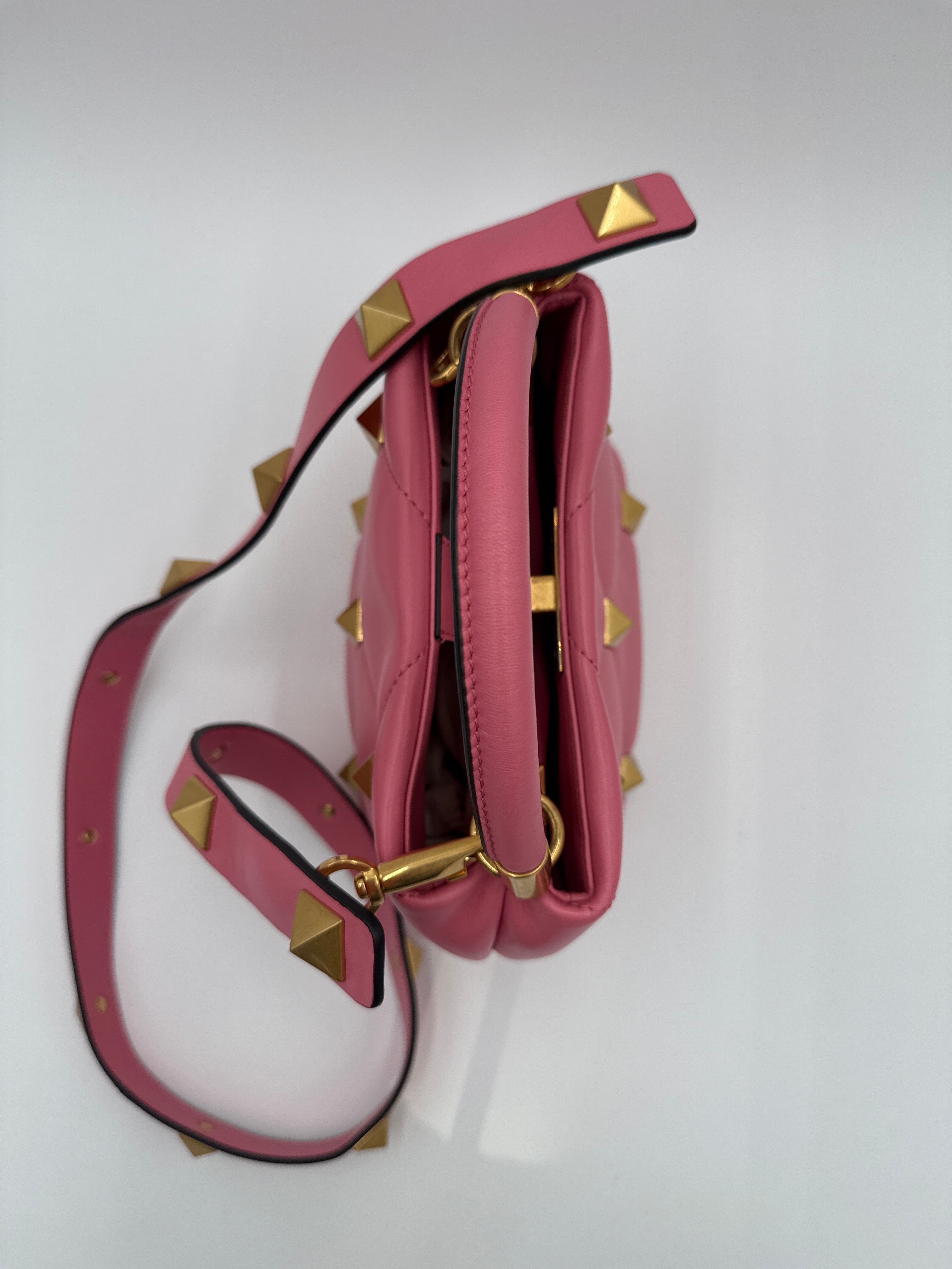 Valentino Garavani Borsa Roman Stud Rosa Valentino