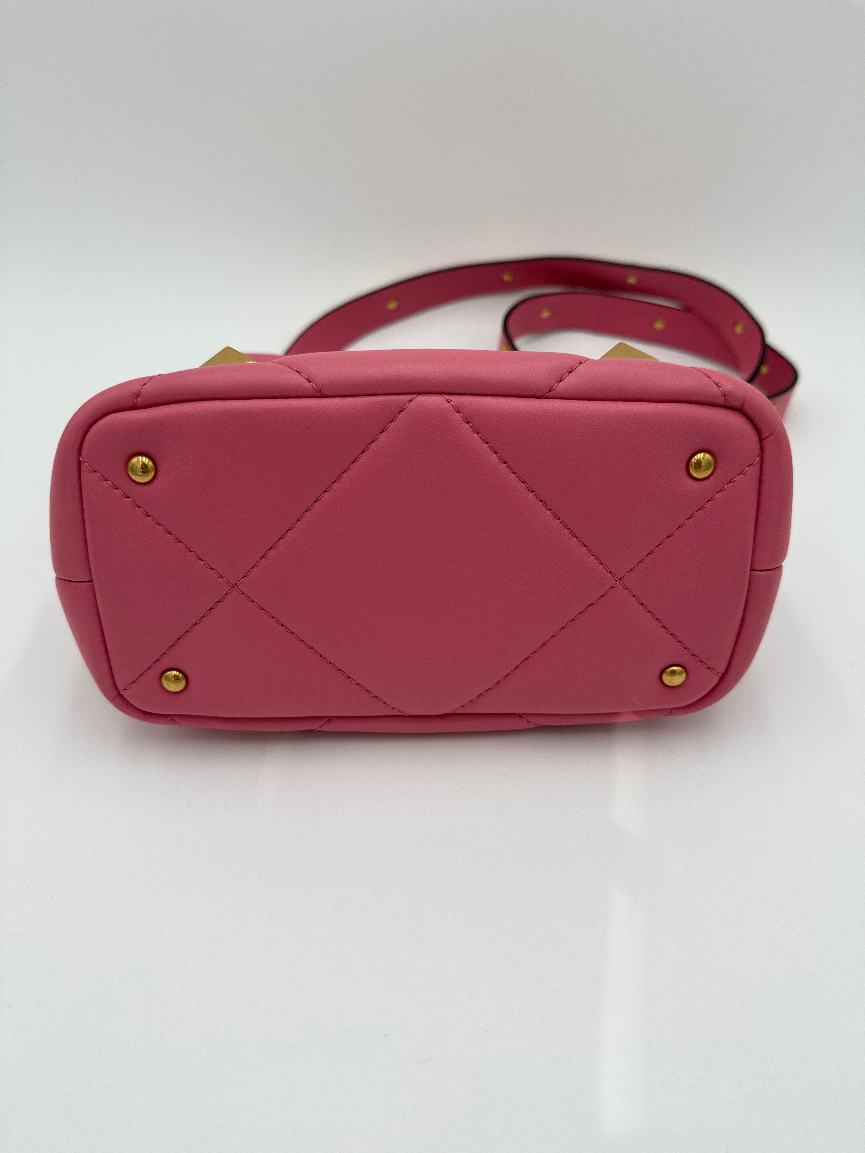 Valentino Garavani Borsa Roman Stud Rosa Valentino