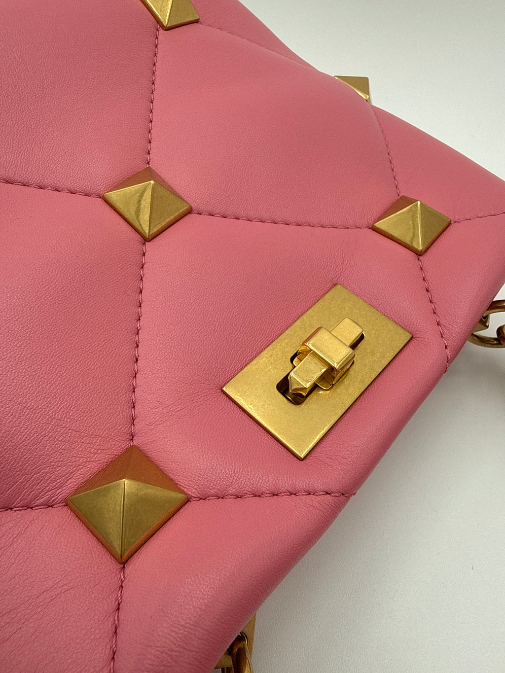 Valentino Garavani Borsa Roman Stud Rosa Valentino