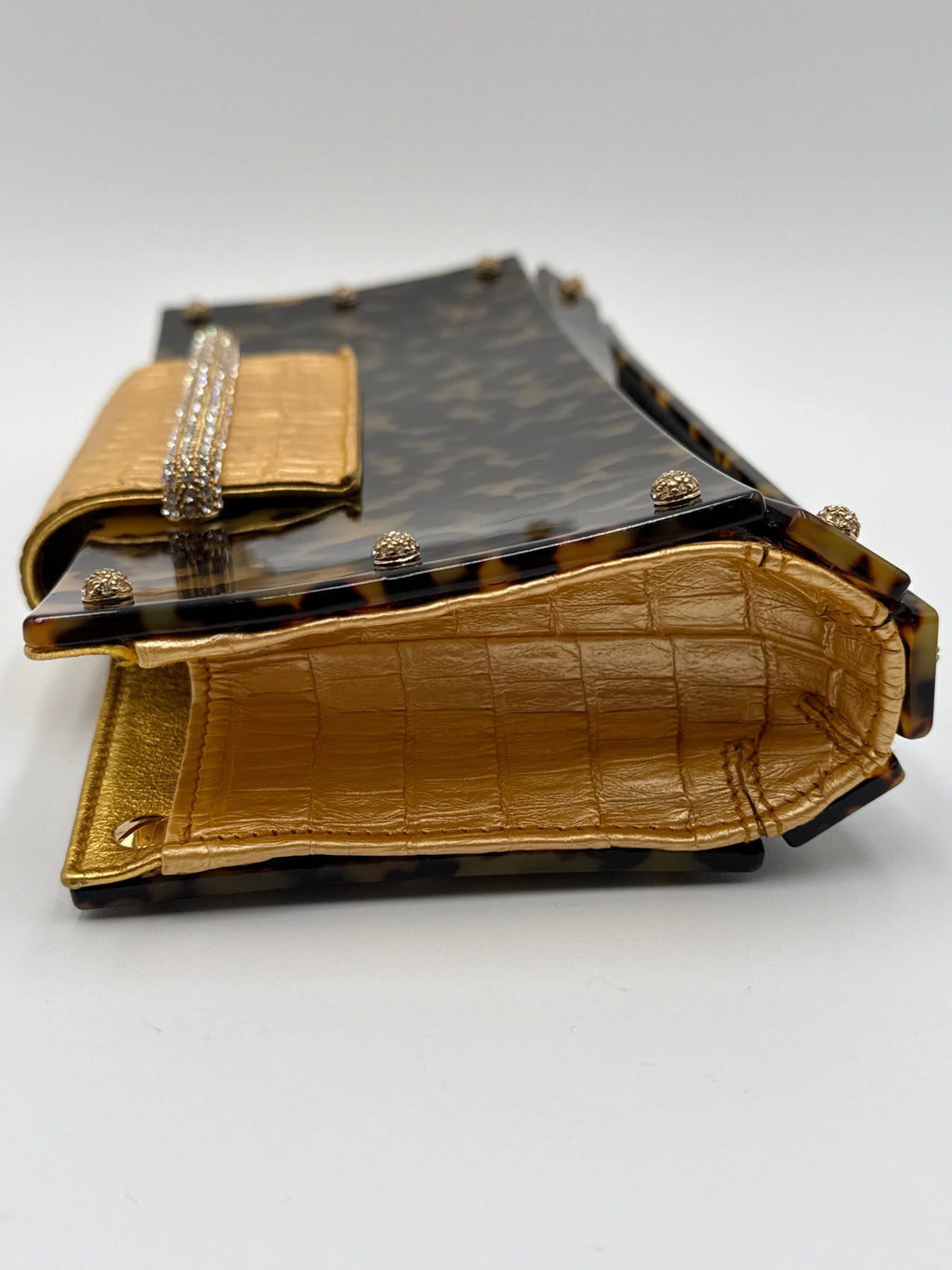 Valentino Garavani Pochette in finitura a Guscio Tartaruga Marrone - Mercatino di Ninni