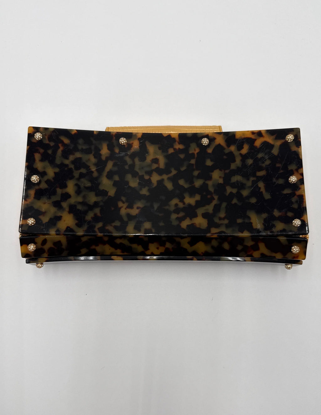 Valentino Garavani Pochette in finitura a Guscio Tartaruga Marrone - Mercatino di Ninni