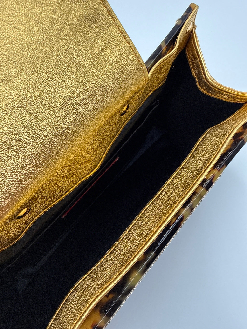 Valentino Garavani Pochette  in finitura a Guscio di "Tartaruga" Valentino Garavani