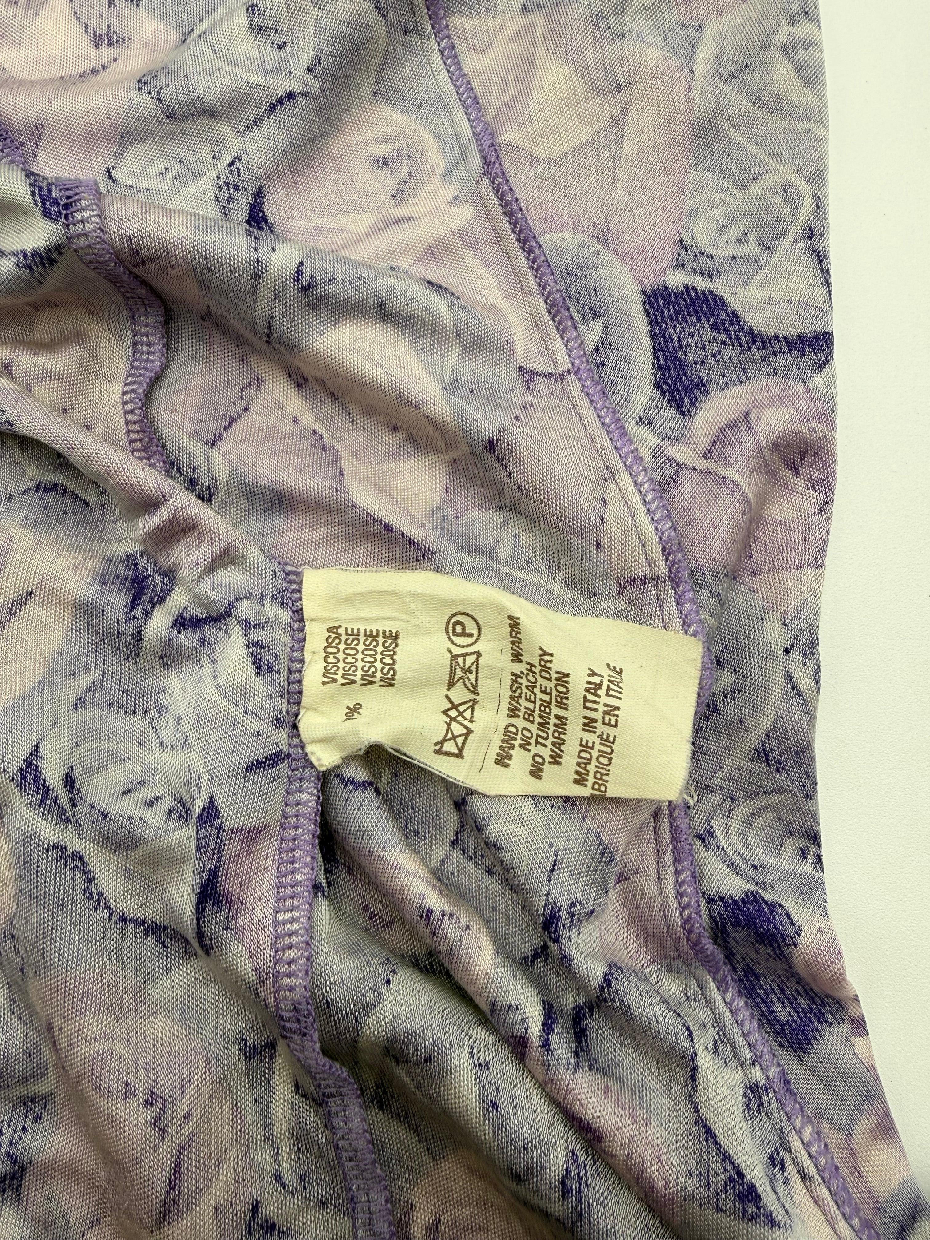 Versace-Maglia-Vintage-in-Viscosa-Stampa-Rose-Viola-Mercatino-di-Ninni-71634173133149 - Mercatino di Ninni