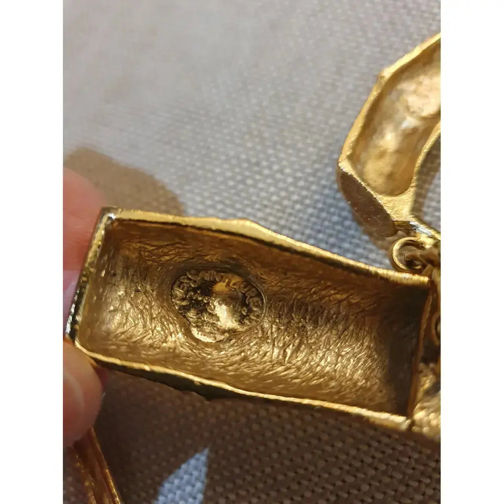 Yves Saint Laurent Cintura a Catena Metallo Oro Yves Saint Laurent