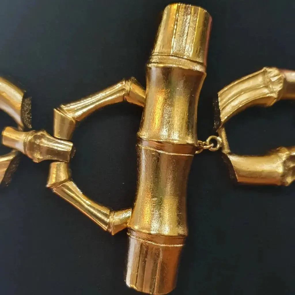 Yves Saint Laurent Cintura a Catena Metallo Oro Yves Saint Laurent