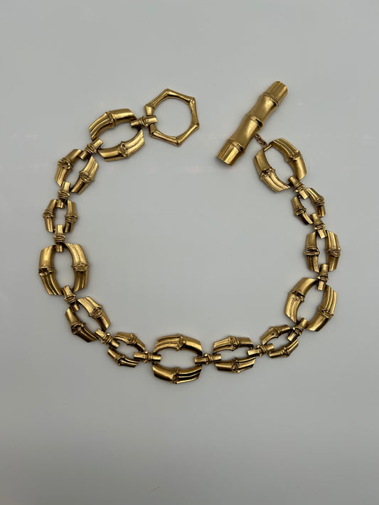 Yves Saint Laurent Cintura a Catena Metallo Oro Yves Saint Laurent